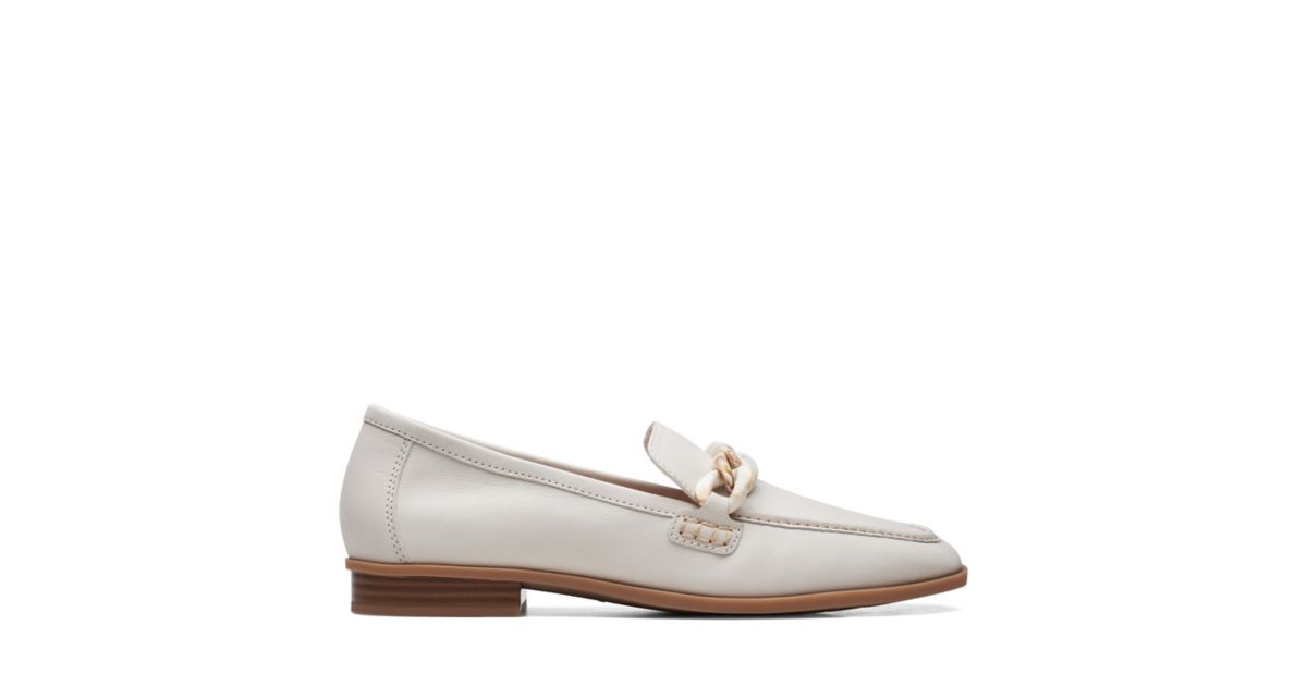 Sarafyna Iris White Leather Clarks® Shoes Official Site | Clarks
