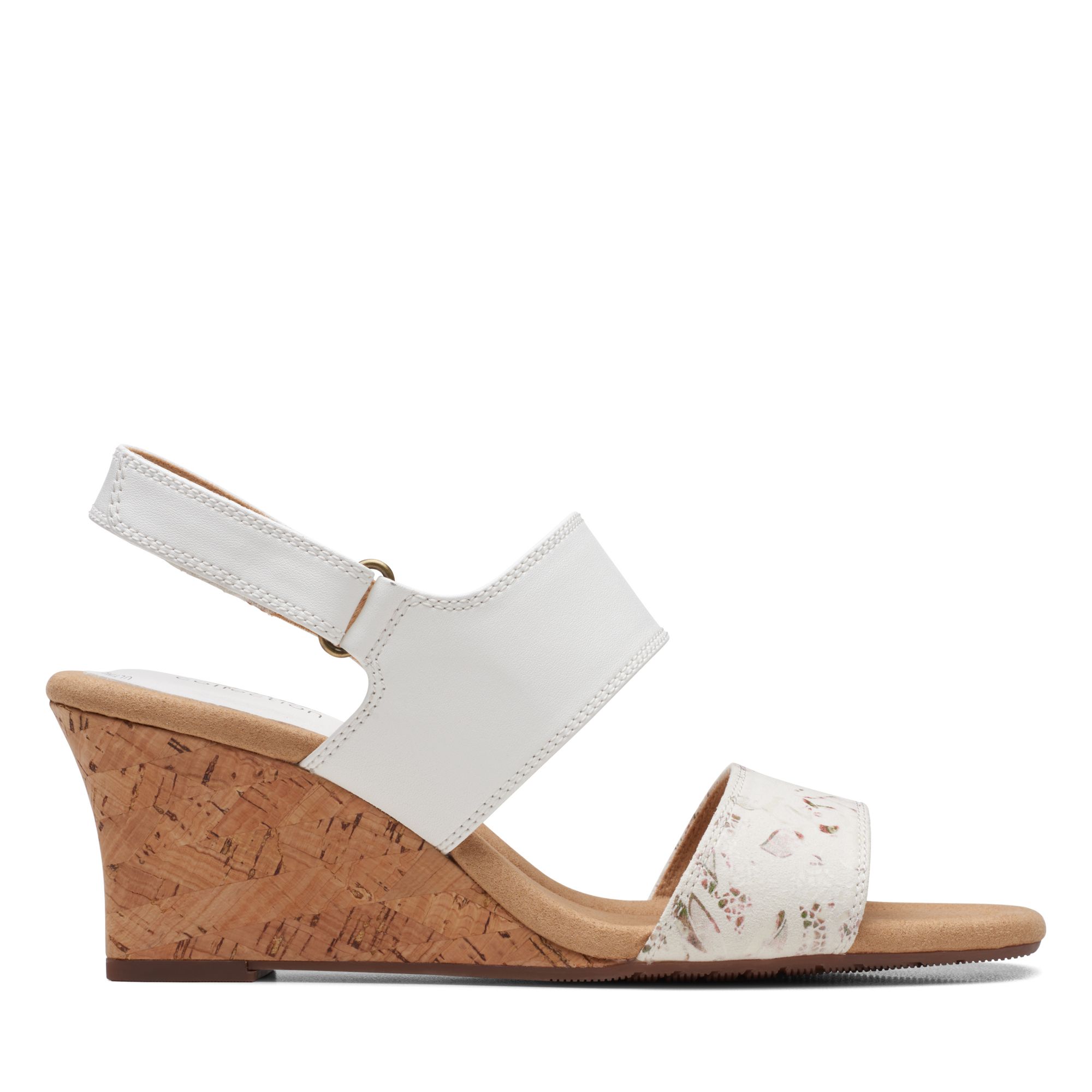 CLARKS WOMEN'S KYARRA FAYE SLINGBACK WEDGE SANDALS WOMEN'S SHOES 