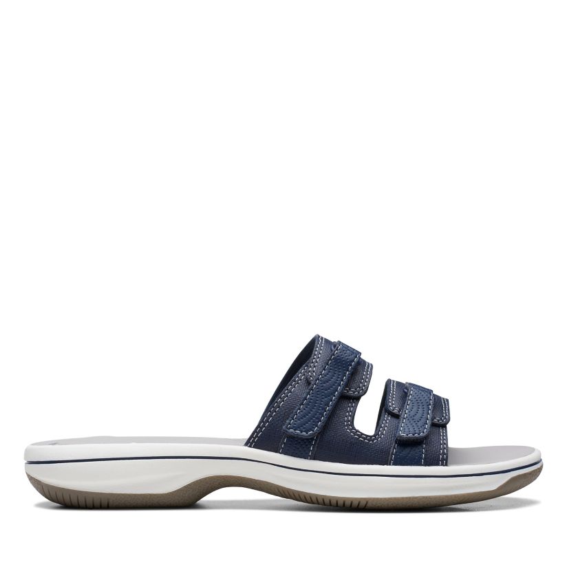 navy clarks sandals