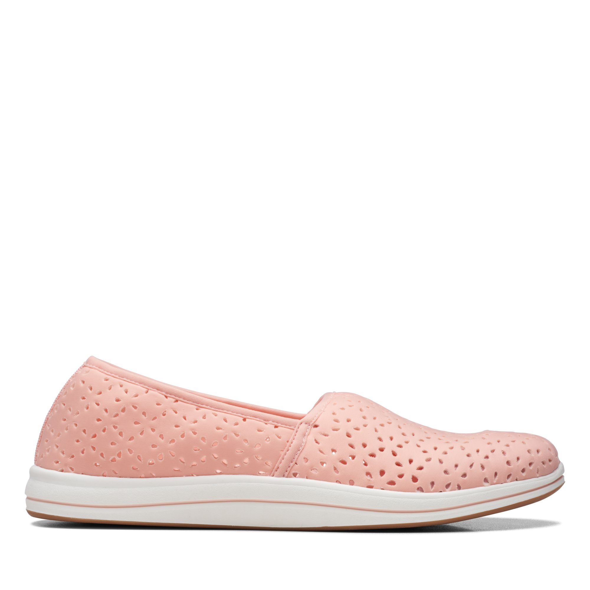 Clarks Women's Cloudsteppers Breeze Emily Perforated Loafer Flats In Pink