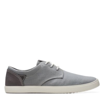 Sharkford Walk Grey Canvas | Clarks