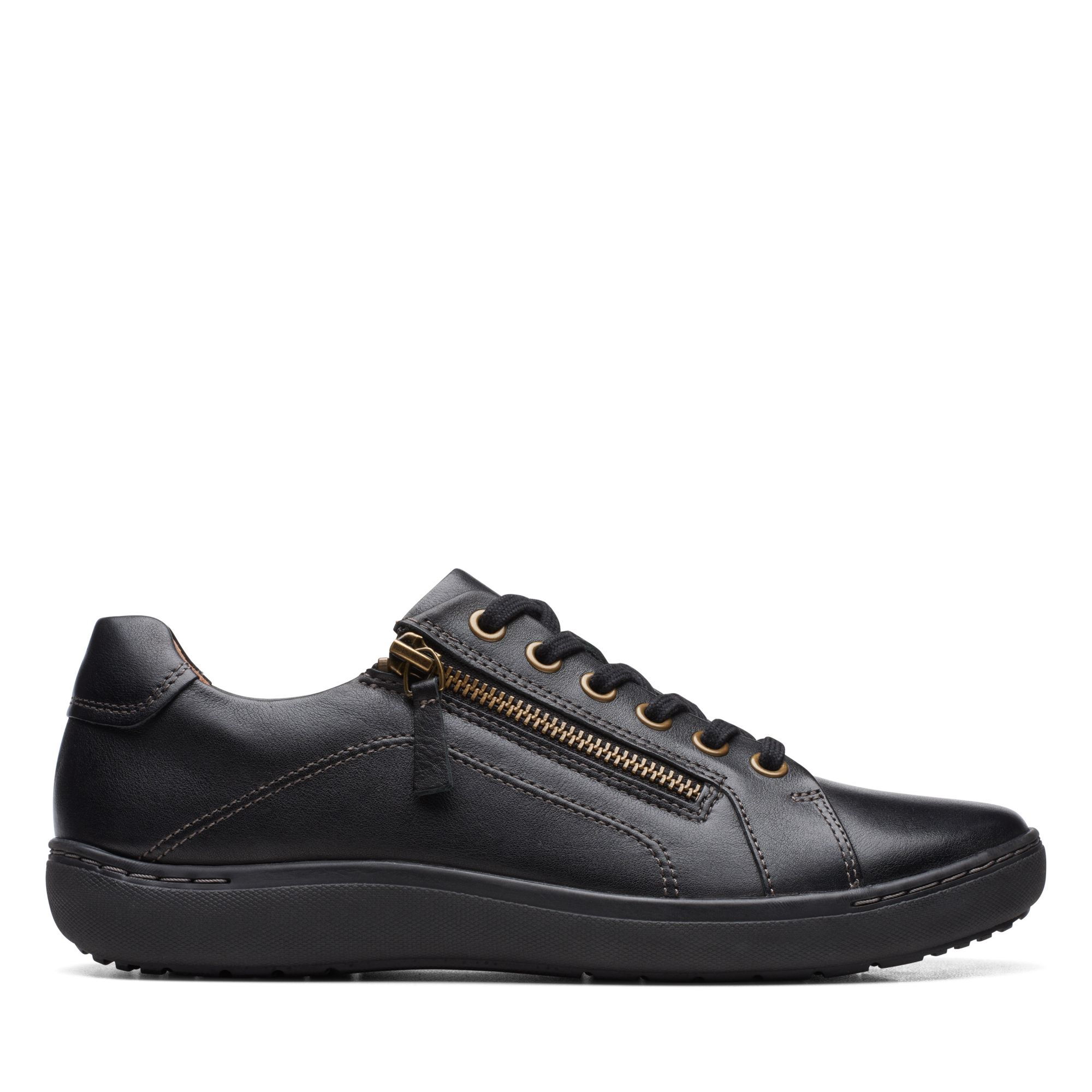 Clarks Nalle Lace-up Sneaker In Black