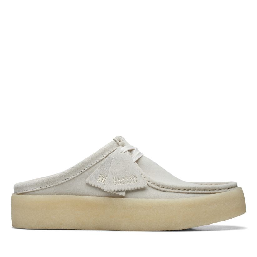 Wallabee Cup Lo Off White Suede