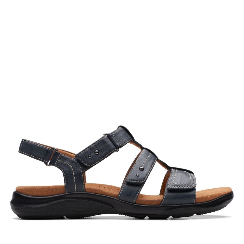 navy clarks sandals