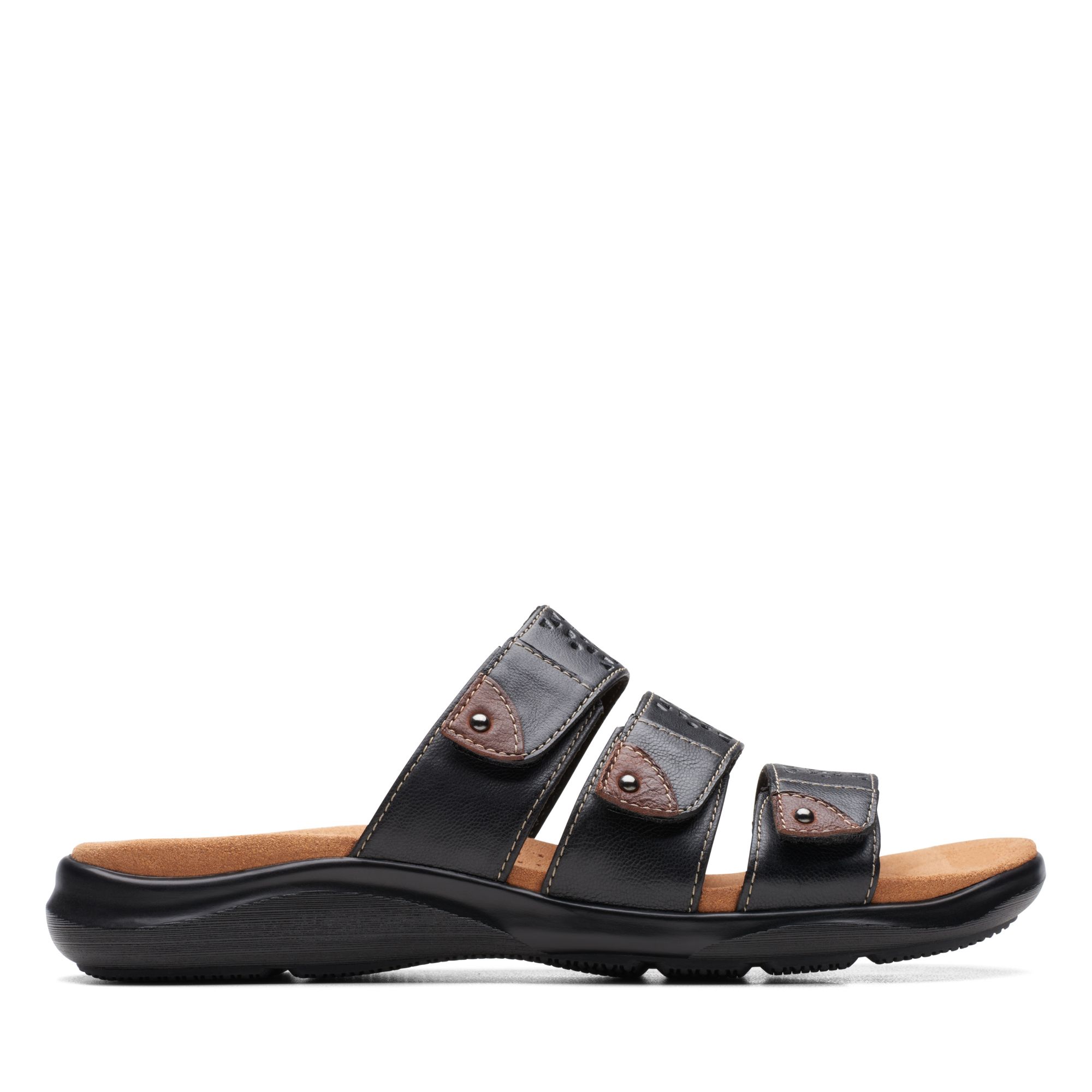 Clarks Kitly Walk Sandal In Black