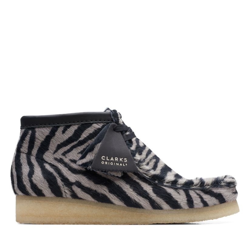 Wallabee Boot Zebra Print
