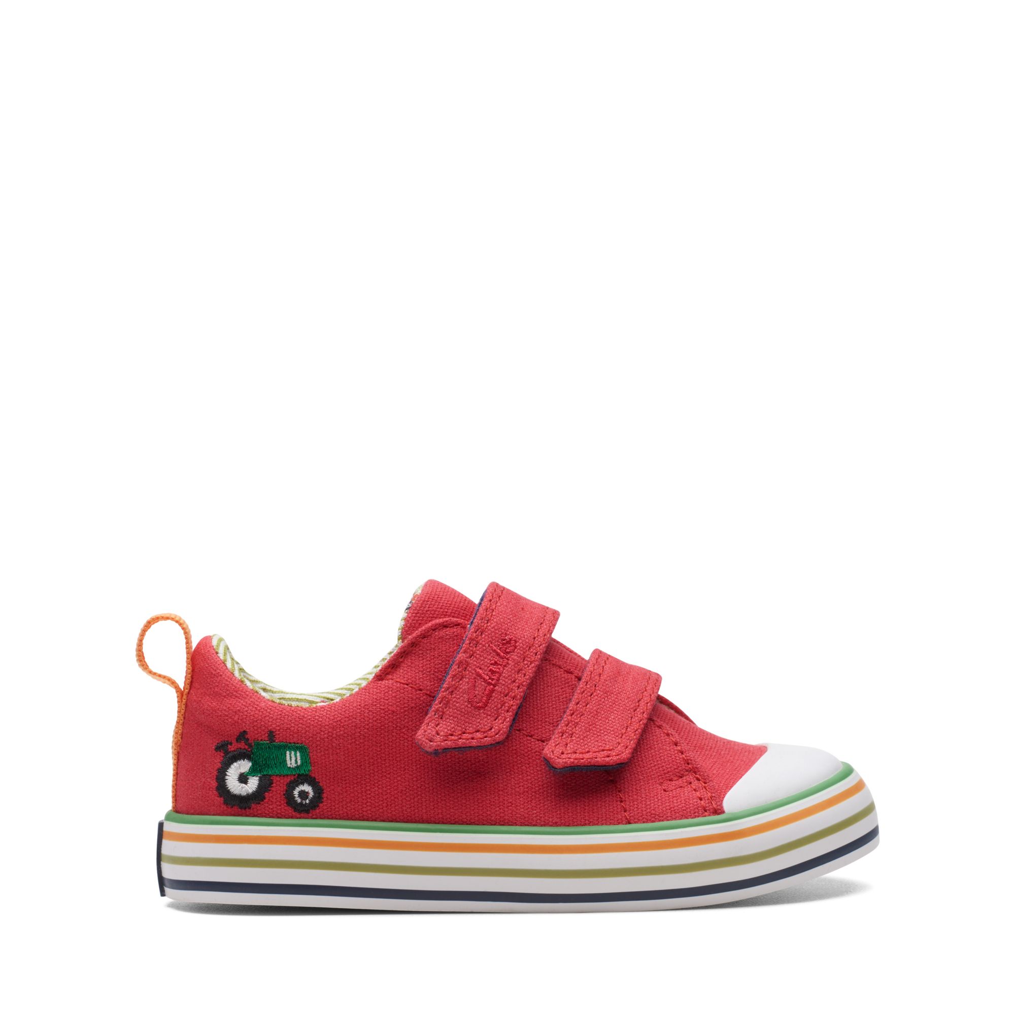 Clarks Foxing Tor Lo Toddler In Red