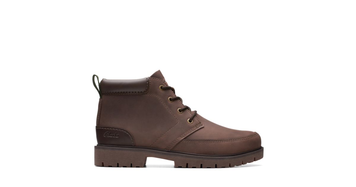 Rossdale Mid Brown Warm Lined Leather Clarks® Shoes Official Site | Clarks