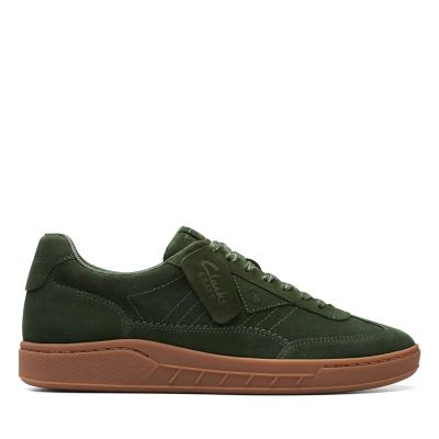 Craft Rally Ace Dark Green Suede | Clarks