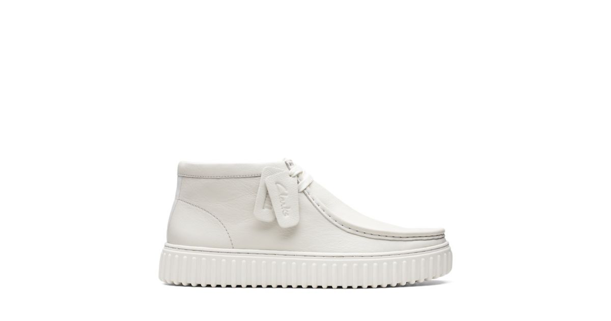Torhill Hi White Leather Clarks® Shoes Official Site | Clarks