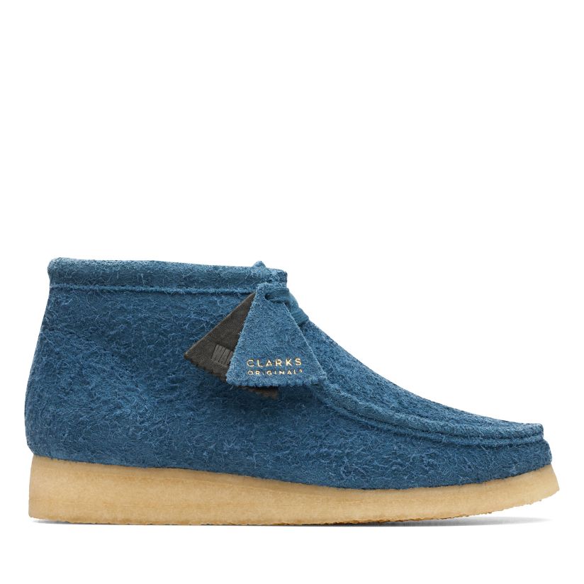 Wallabee Boot Deep Blue Clarks® Shoes Official | Clarks