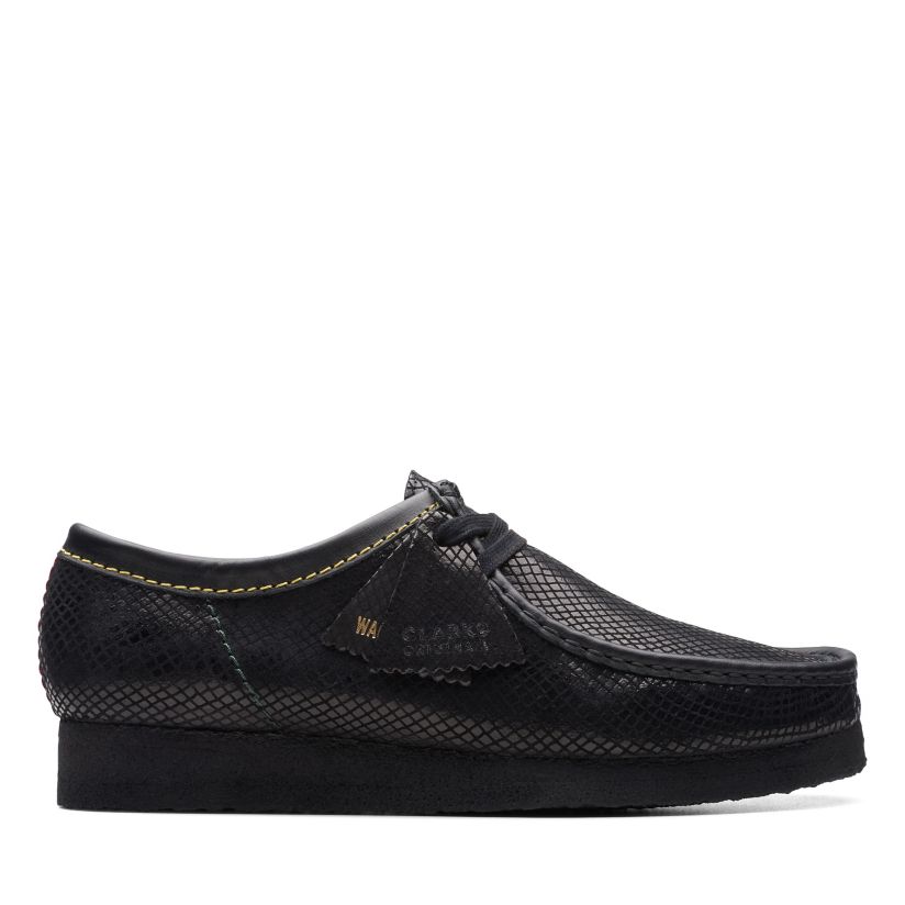 Wallabee Black Snake | Clarks