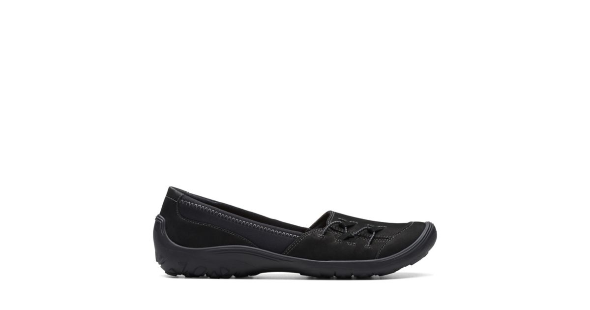 Fiana Ease Black Nubuck Clarks® Shoes Official Site Clarks