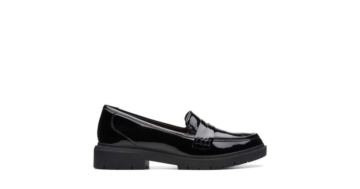 clarks ayla low black