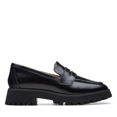 Stayso Edge Black Leather Clarks® Shoes Official Site | Clarks