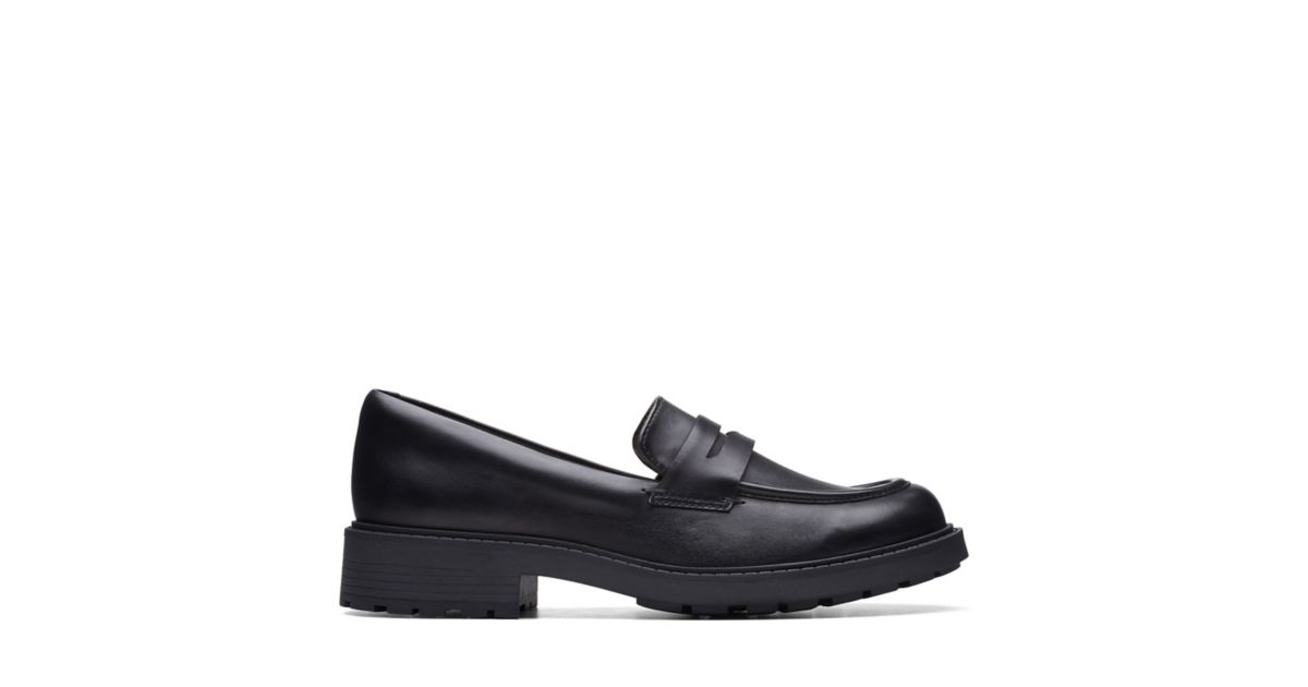 Orinoco2 Penny Black Leather Clarks® Shoes Official Site Clarks
