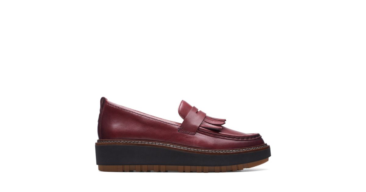 Orianna Loafer Burgundy Leather Clarks® Shoes Official Site | Clarks