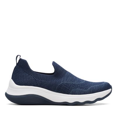 Circuit Path Navy Knit Clarks® Shoes Official Site | Clarks