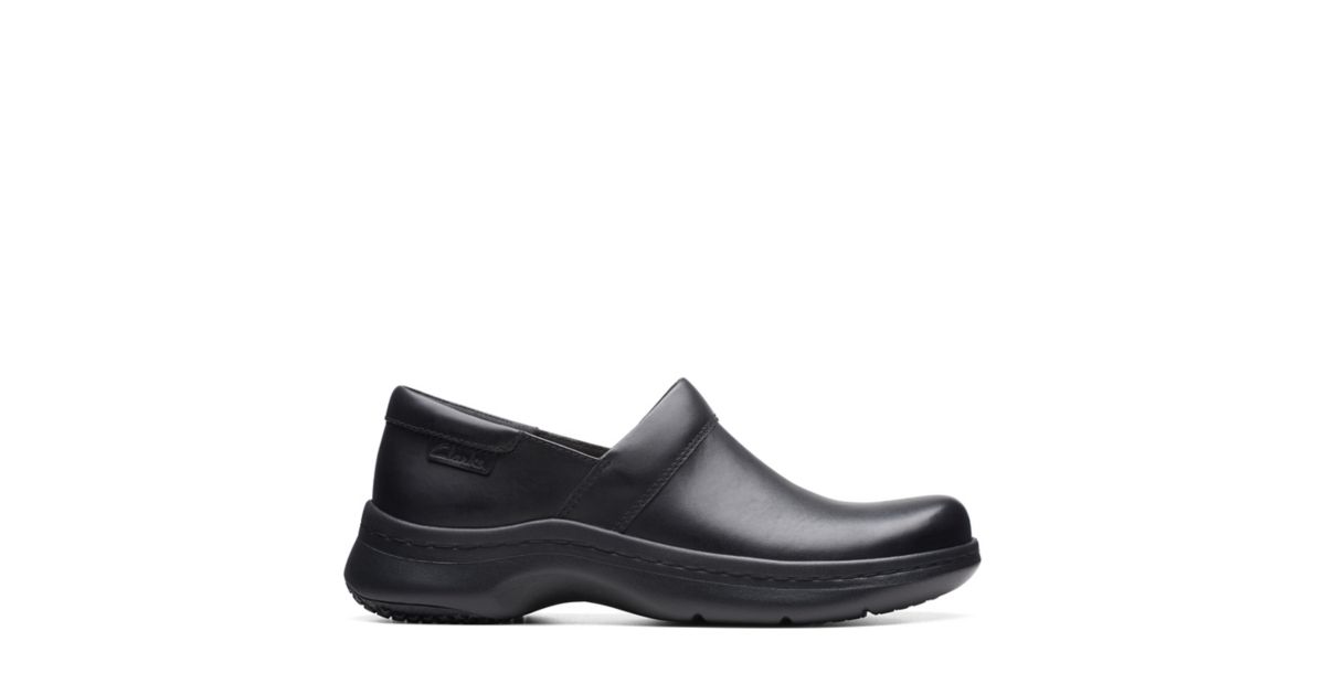 Clarks Pro Black Leather Clarks® Shoes | Clarks
