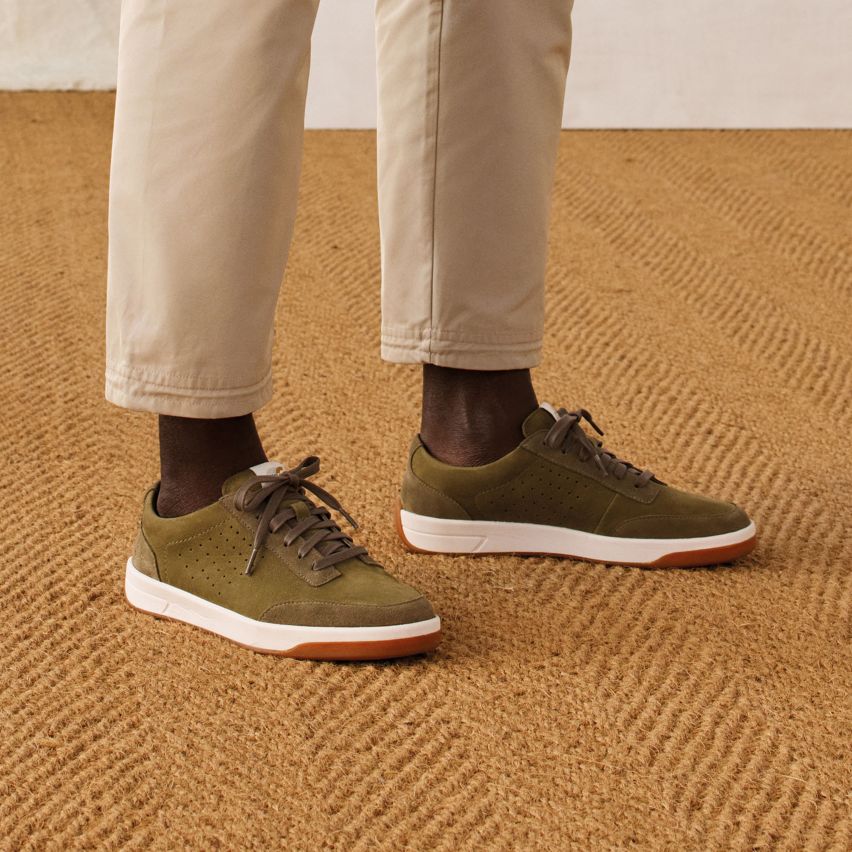 Shop mens sneakers- hero air lace in olive suede