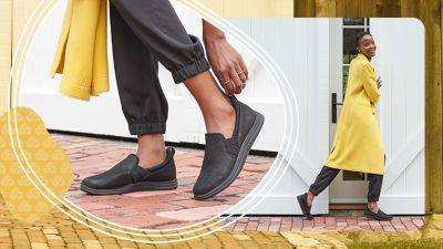 comfortable black work shoes