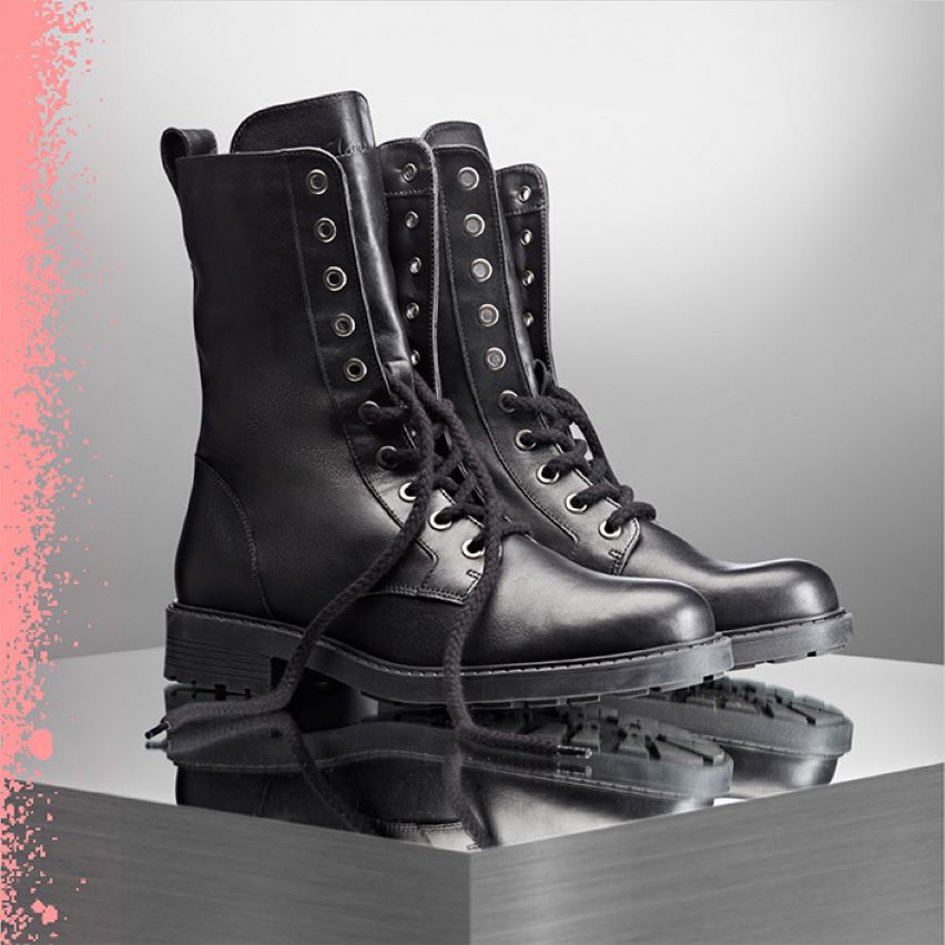 Shop womens lace up boots- orinoco 2 style black leather