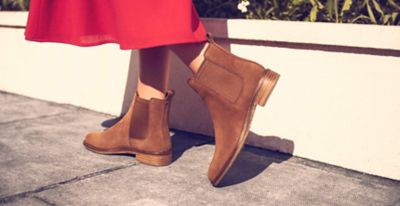 clarks tan suede boots
