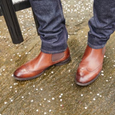 brogue style chelsea boots