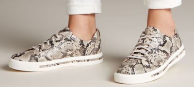 clarks animal print trainers