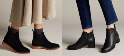 clarks winter ankle boots