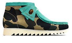 light blue clarks wallabees