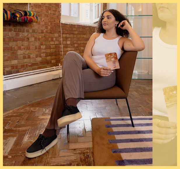 Gina England wearing Wallabee Cup