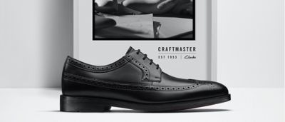 clarks mens black casual shoes