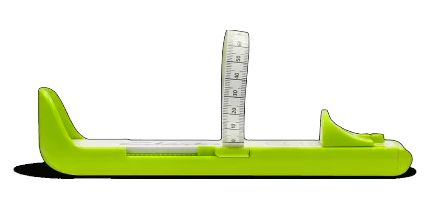 Aisoway Children Foot Measure Device Shoes Size Gauge Measure Ruler Tool Infant Kid Foot Length Measuring Ruler Random Color 