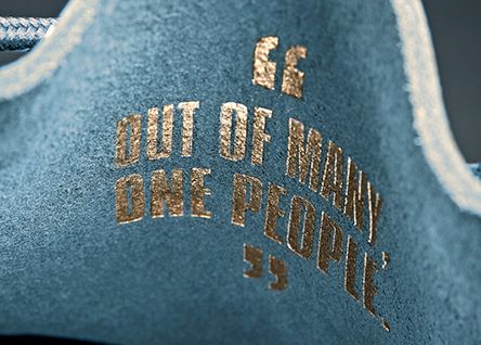 Jamaica’s national motto 'Out of Many - One People' is foil-printed inside the tongue