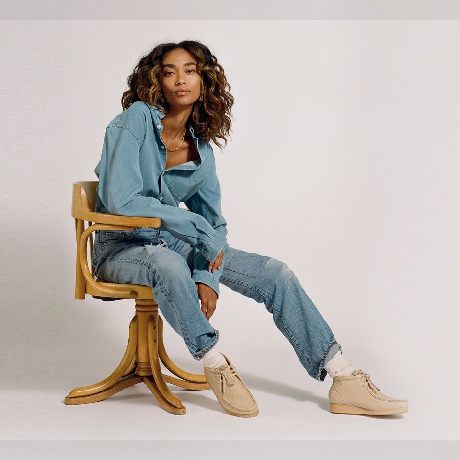 Efterforskning kvalitet patrice Clarks Originals X Sporty & Rich - Wallabee Collection