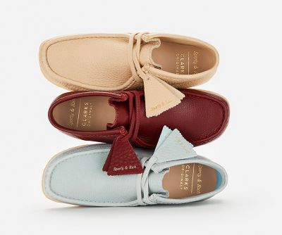 clarks wallabees sporty and rich