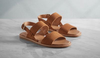 clarks orange sandals