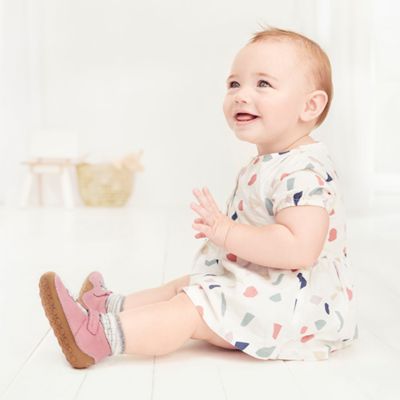 clarks baby girl walking shoes