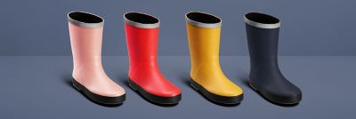 clarks red wellies