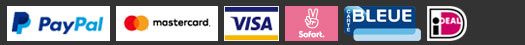 Payments accepted: Paypal, Visa, Mastercard, Sofort, iDeal, carte bleue