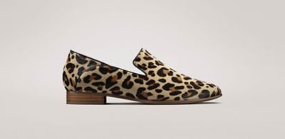 clarks leopard print trainers