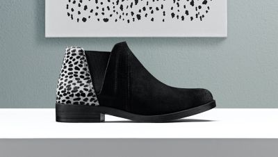 dalmation print boots