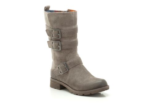 clarks grey mid calf boots