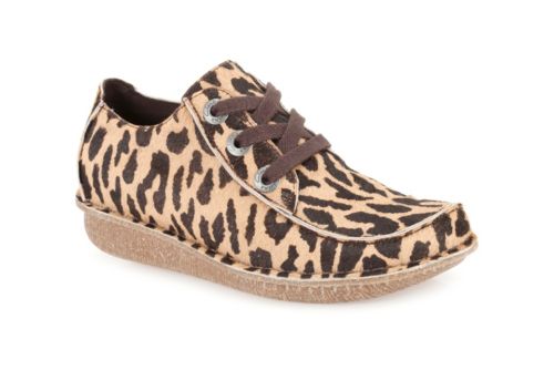 clarks leopard trainers