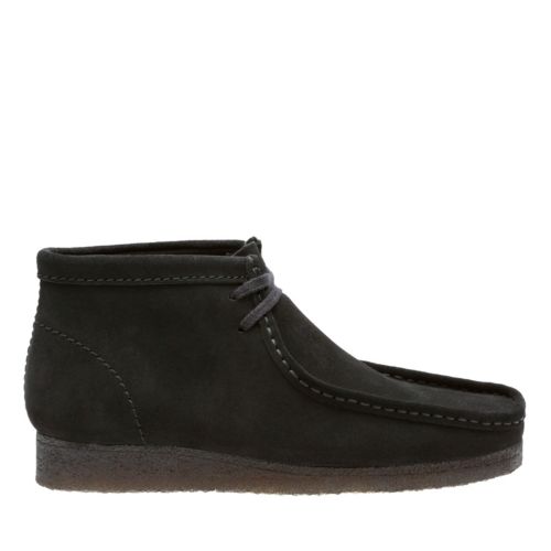 Wallabee Boot Black Suede - Clarks Originals Mens Boots - Clarks® Shoes ...