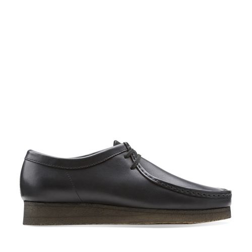 clarks wallabee low black