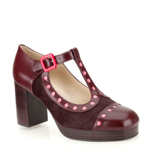 clarks oxblood shoes