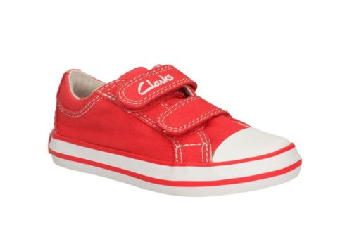 clarks boys canvas shoes