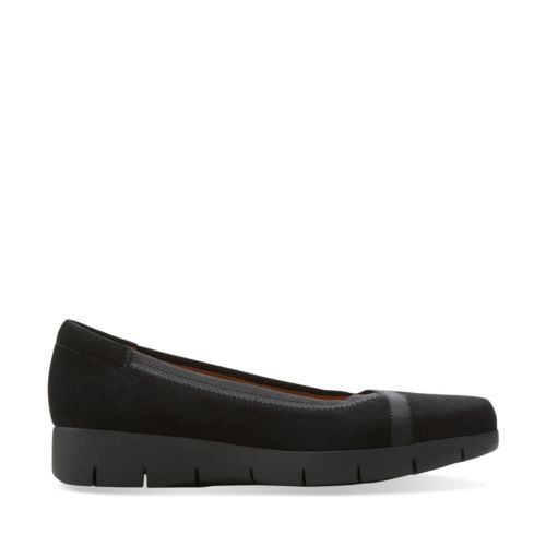 Daelyn Hill Black Suede - Ortholite Shoes For Women - Clarks® Shoes ...